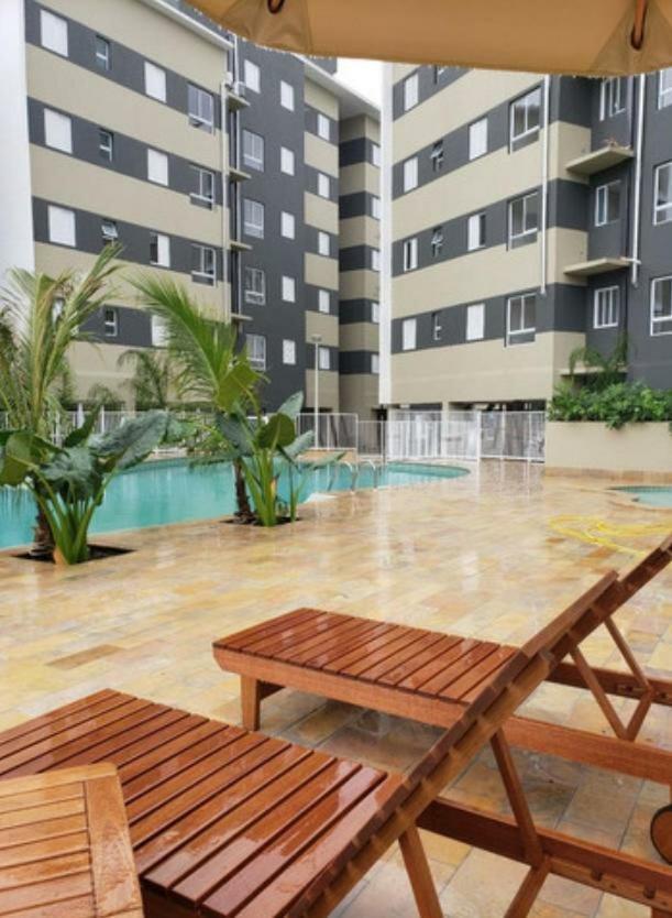 Jardim Das Palmeiras II Home Resort Jp2 Ubatuba - Apartamento Com 2 Dorms, 1 Suite, Churrasqueira Gourmet, Piscina Adulto E Infantil, Jacuzzi Aquecida, Sauna, Academia, Salao De Jogos E Playground Luaran gambar